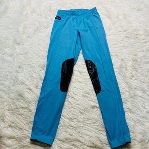 Irideon Riding Equestrian Youth Size Large Knee Patches Pants Blue